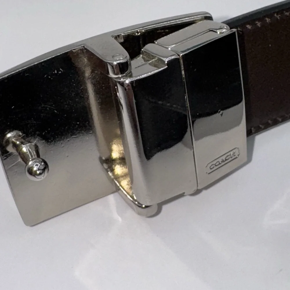 COACH Black Dark Leather Belt Size 36-38